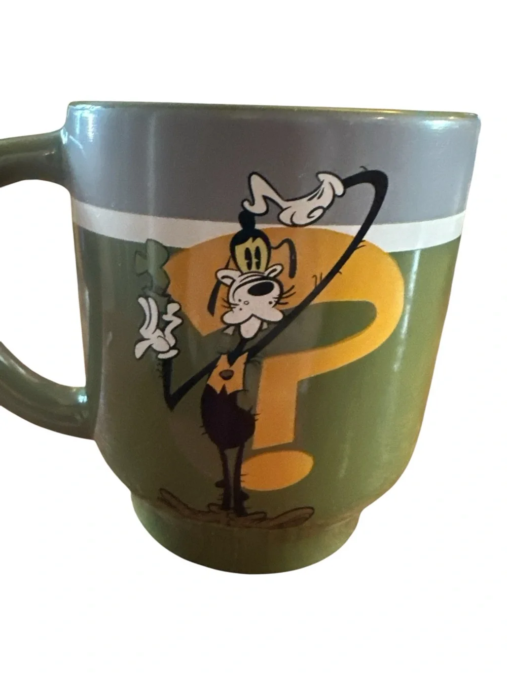 Disney Store Goofy “Gwarsh! Did I Do That?” Coffee Tea Mug 20oz Green
